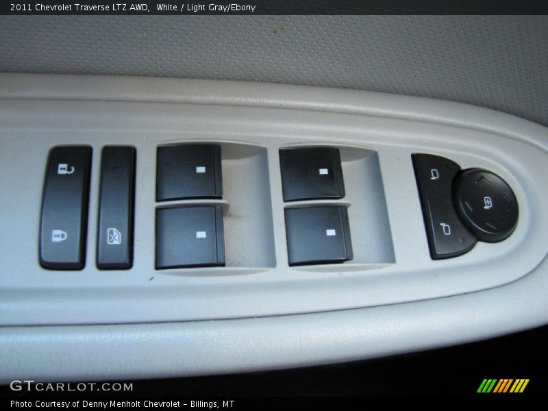 White / Light Gray/Ebony 2011 Chevrolet Traverse LTZ AWD