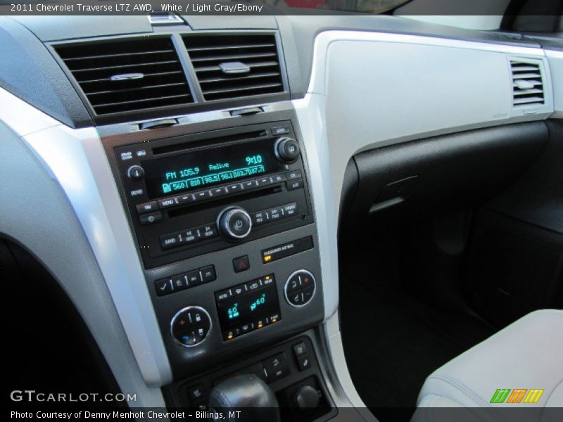 White / Light Gray/Ebony 2011 Chevrolet Traverse LTZ AWD