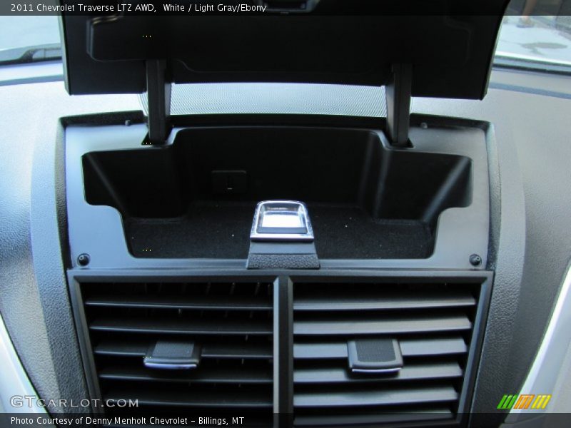 White / Light Gray/Ebony 2011 Chevrolet Traverse LTZ AWD