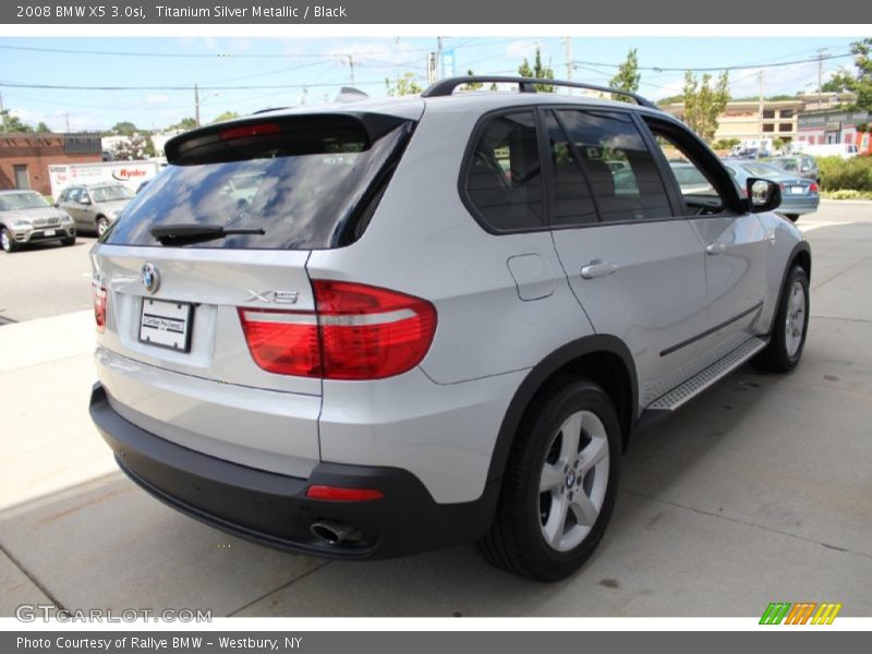 Titanium Silver Metallic / Black 2008 BMW X5 3.0si