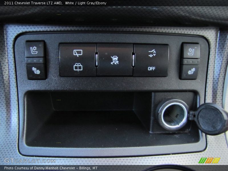 White / Light Gray/Ebony 2011 Chevrolet Traverse LTZ AWD