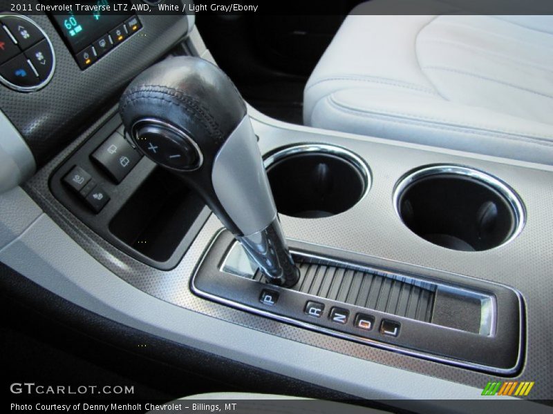 White / Light Gray/Ebony 2011 Chevrolet Traverse LTZ AWD