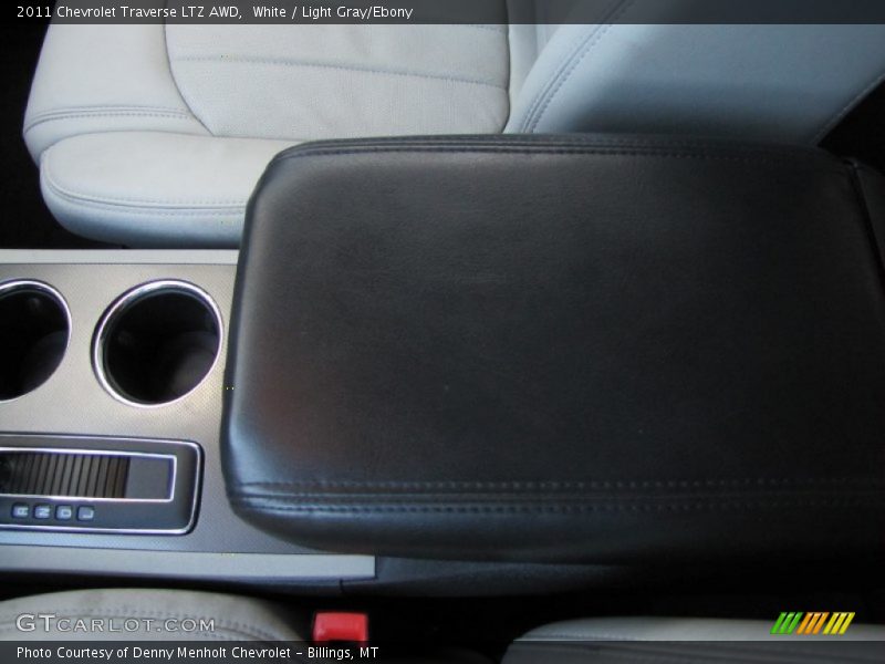 White / Light Gray/Ebony 2011 Chevrolet Traverse LTZ AWD