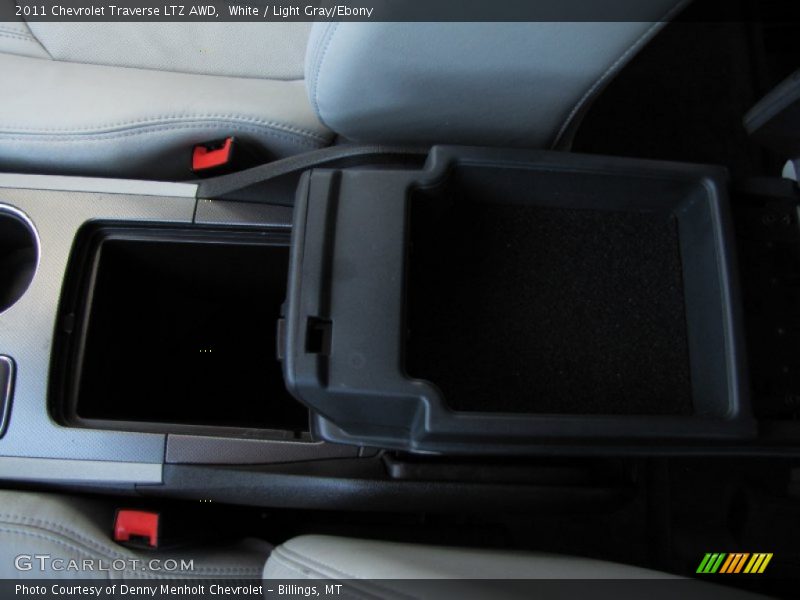 White / Light Gray/Ebony 2011 Chevrolet Traverse LTZ AWD