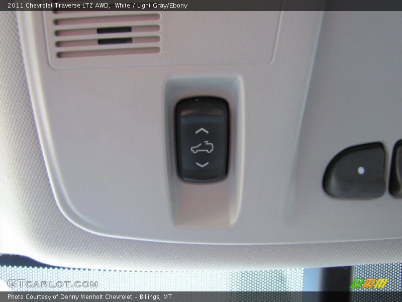 White / Light Gray/Ebony 2011 Chevrolet Traverse LTZ AWD
