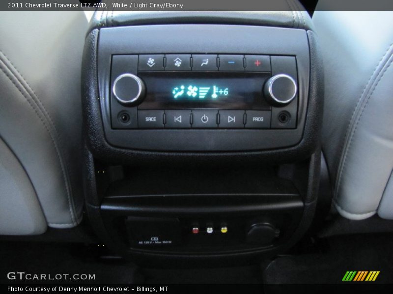 White / Light Gray/Ebony 2011 Chevrolet Traverse LTZ AWD