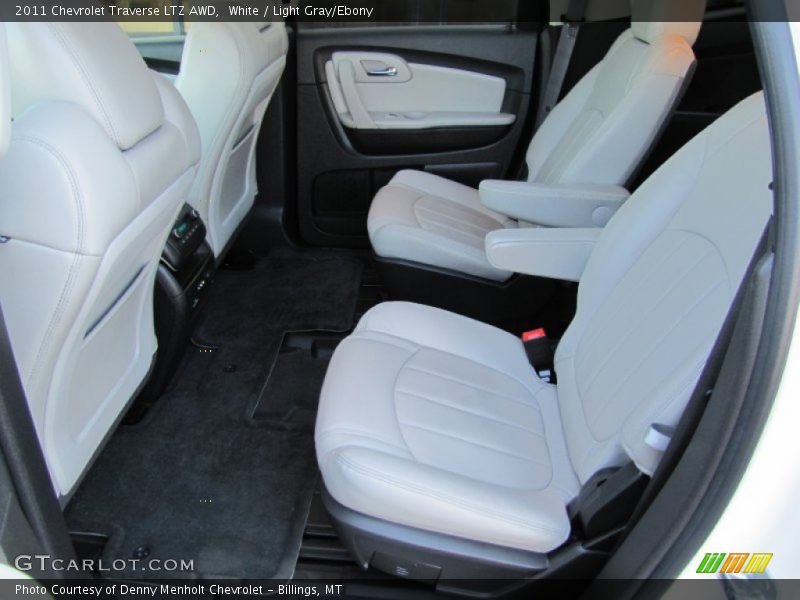 White / Light Gray/Ebony 2011 Chevrolet Traverse LTZ AWD