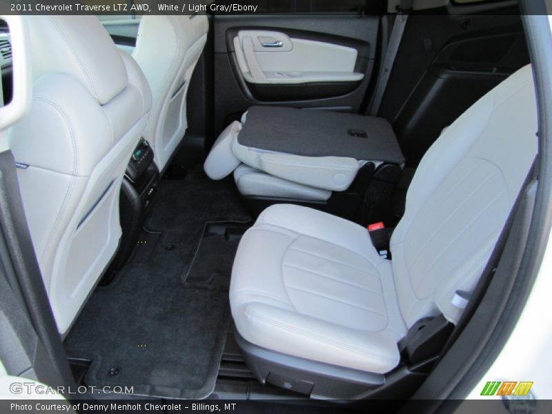 White / Light Gray/Ebony 2011 Chevrolet Traverse LTZ AWD