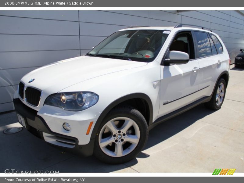 Alpine White / Saddle Brown 2008 BMW X5 3.0si