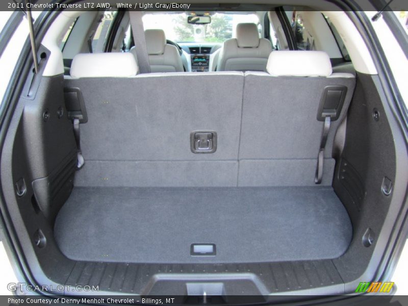 White / Light Gray/Ebony 2011 Chevrolet Traverse LTZ AWD