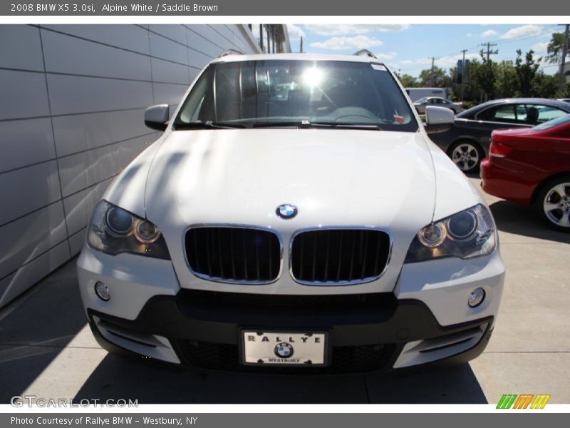 Alpine White / Saddle Brown 2008 BMW X5 3.0si