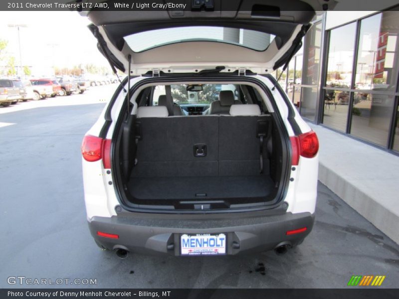 White / Light Gray/Ebony 2011 Chevrolet Traverse LTZ AWD