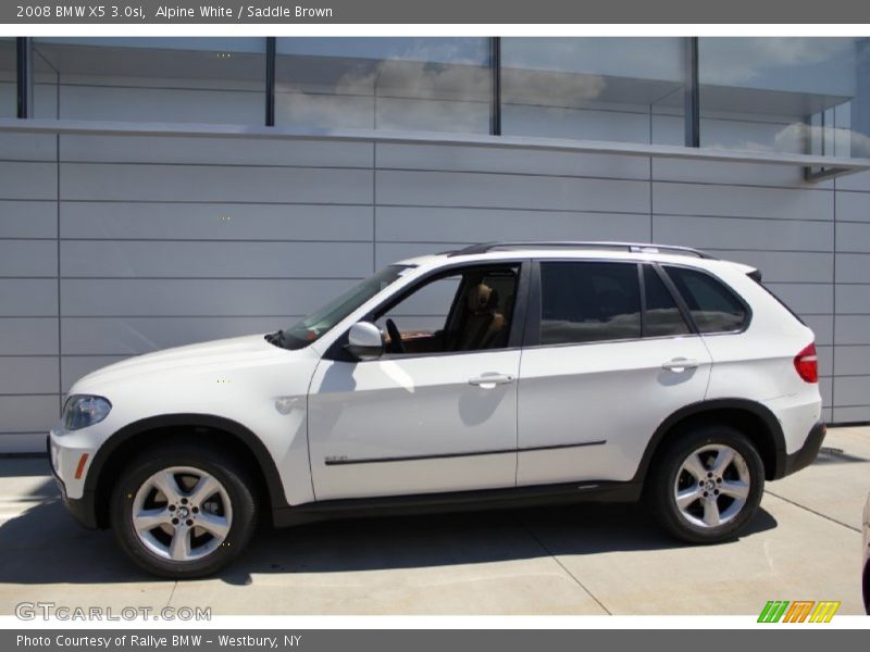 Alpine White / Saddle Brown 2008 BMW X5 3.0si
