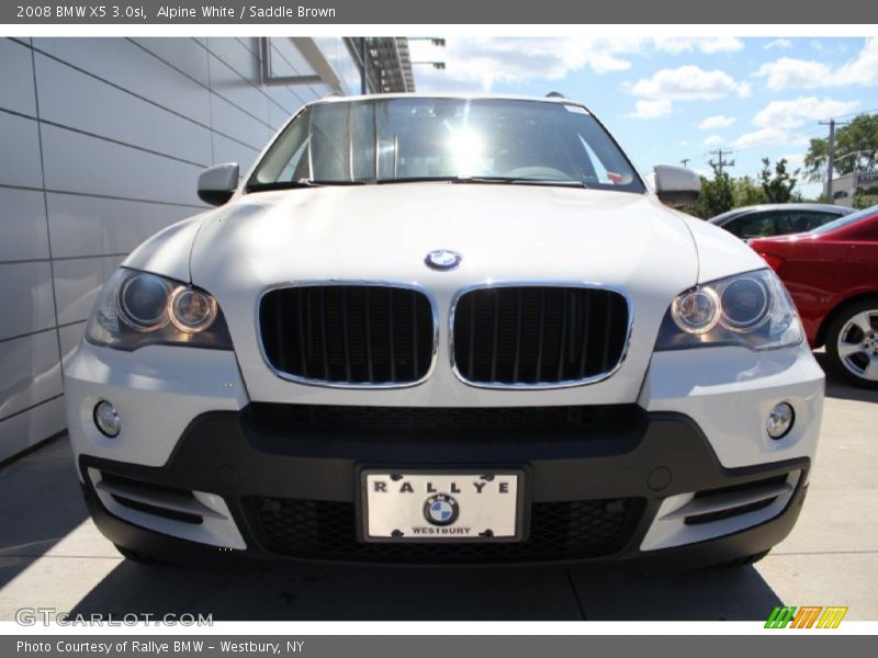 Alpine White / Saddle Brown 2008 BMW X5 3.0si