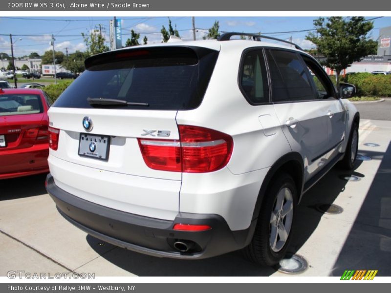 Alpine White / Saddle Brown 2008 BMW X5 3.0si