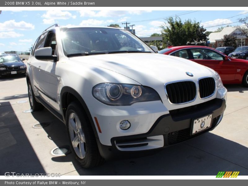 Alpine White / Saddle Brown 2008 BMW X5 3.0si