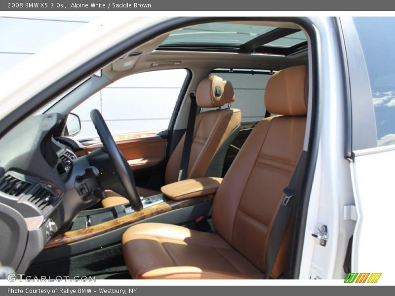 Alpine White / Saddle Brown 2008 BMW X5 3.0si