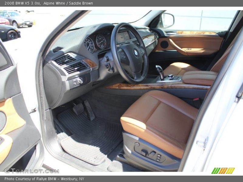 Alpine White / Saddle Brown 2008 BMW X5 3.0si