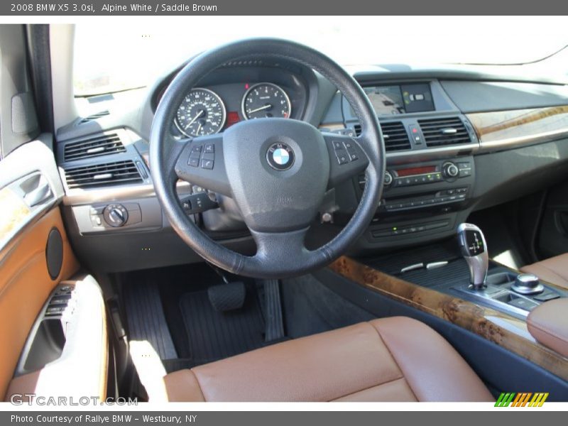 Alpine White / Saddle Brown 2008 BMW X5 3.0si
