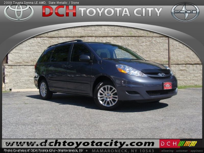 Slate Metallic / Stone 2009 Toyota Sienna LE AWD