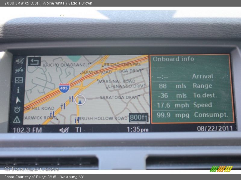 Alpine White / Saddle Brown 2008 BMW X5 3.0si