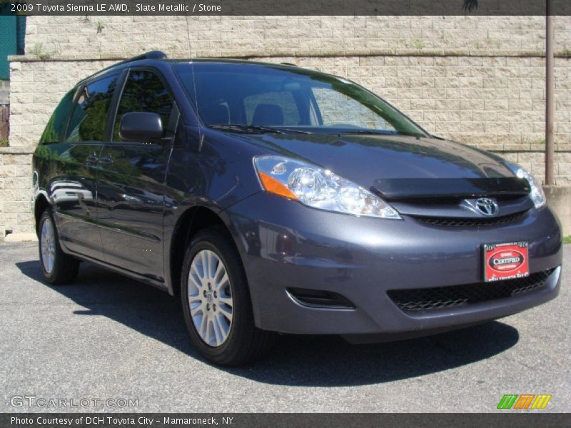 Slate Metallic / Stone 2009 Toyota Sienna LE AWD