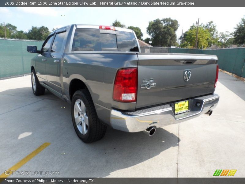 Mineral Gray Metallic / Dark Slate/Medium Graystone 2009 Dodge Ram 1500 Lone Star Edition Crew Cab