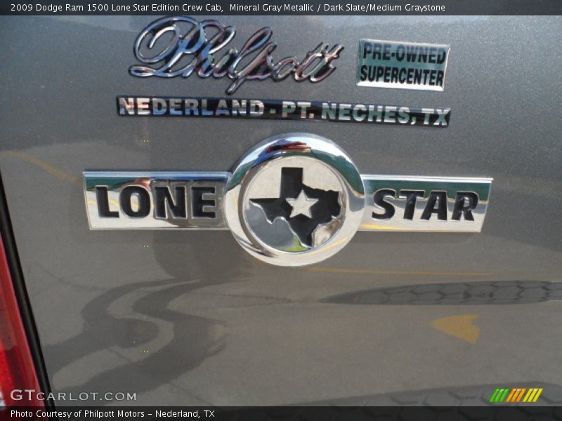 Mineral Gray Metallic / Dark Slate/Medium Graystone 2009 Dodge Ram 1500 Lone Star Edition Crew Cab