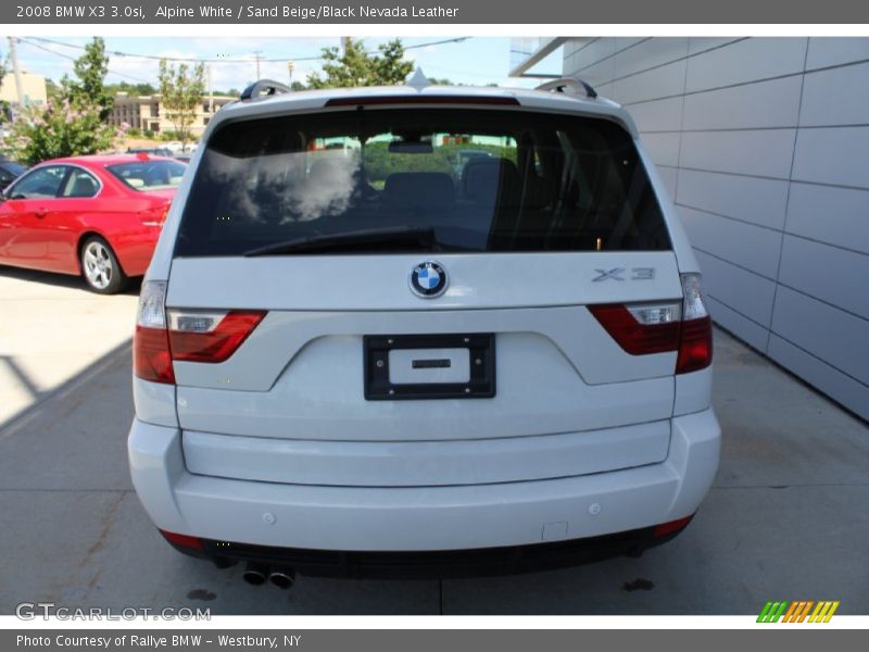 Alpine White / Sand Beige/Black Nevada Leather 2008 BMW X3 3.0si