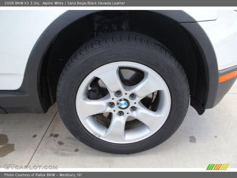 Alpine White / Sand Beige/Black Nevada Leather 2008 BMW X3 3.0si