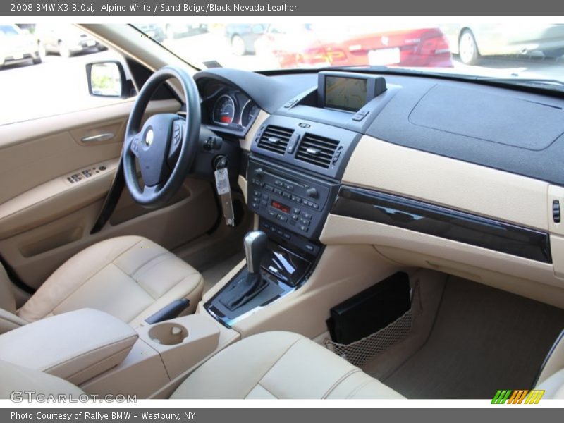 Alpine White / Sand Beige/Black Nevada Leather 2008 BMW X3 3.0si