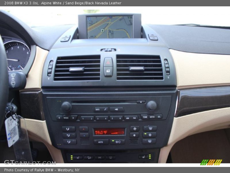 Alpine White / Sand Beige/Black Nevada Leather 2008 BMW X3 3.0si