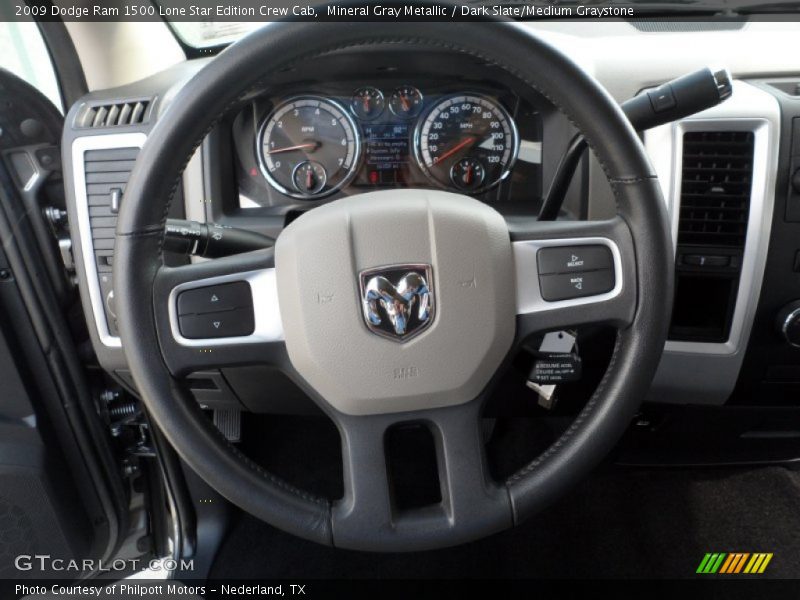 Mineral Gray Metallic / Dark Slate/Medium Graystone 2009 Dodge Ram 1500 Lone Star Edition Crew Cab
