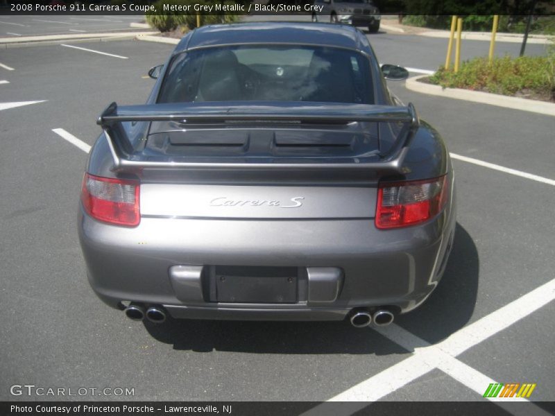 Meteor Grey Metallic / Black/Stone Grey 2008 Porsche 911 Carrera S Coupe