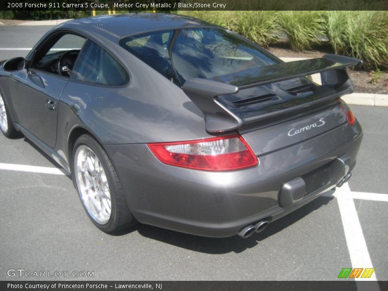 Meteor Grey Metallic / Black/Stone Grey 2008 Porsche 911 Carrera S Coupe