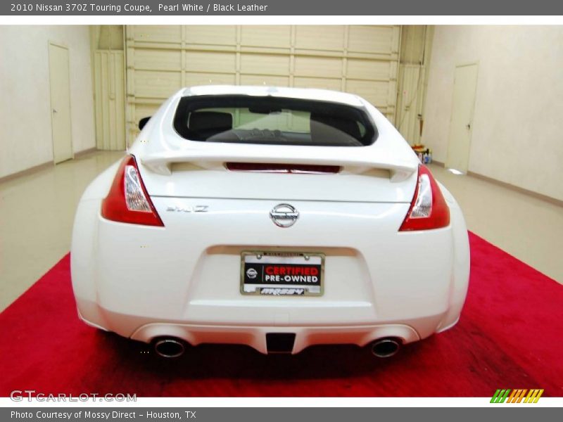 Pearl White / Black Leather 2010 Nissan 370Z Touring Coupe