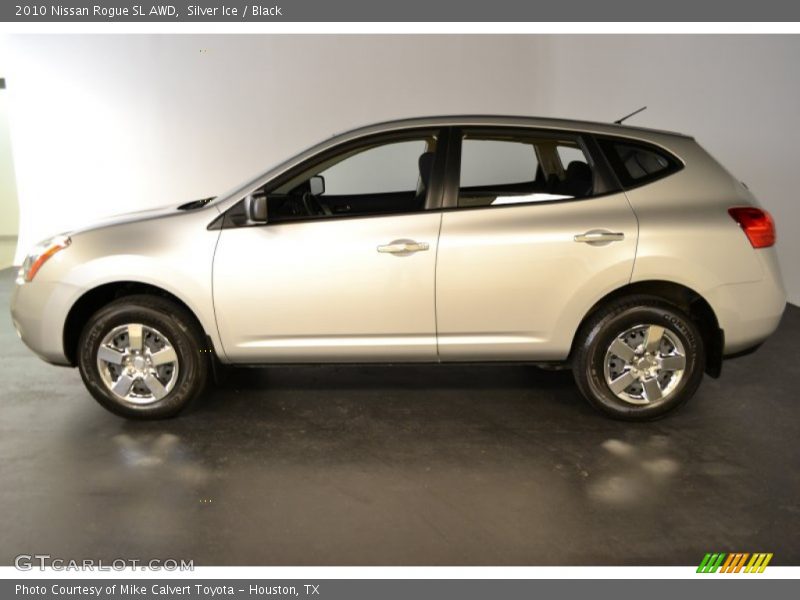 Silver Ice / Black 2010 Nissan Rogue SL AWD