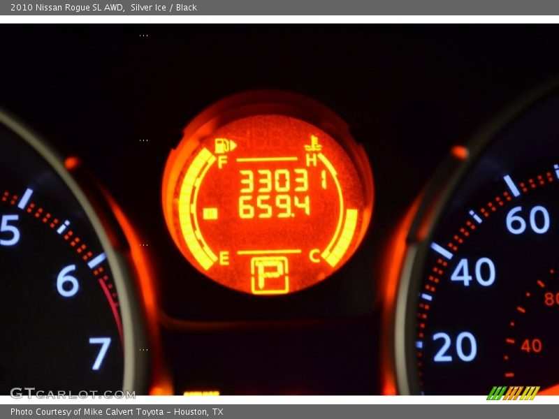 Silver Ice / Black 2010 Nissan Rogue SL AWD