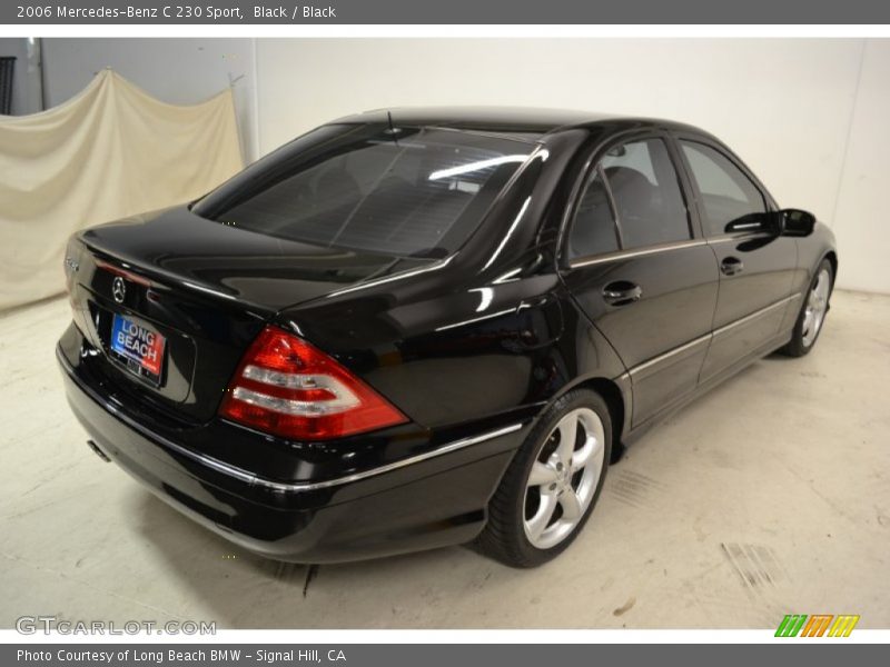 Black / Black 2006 Mercedes-Benz C 230 Sport