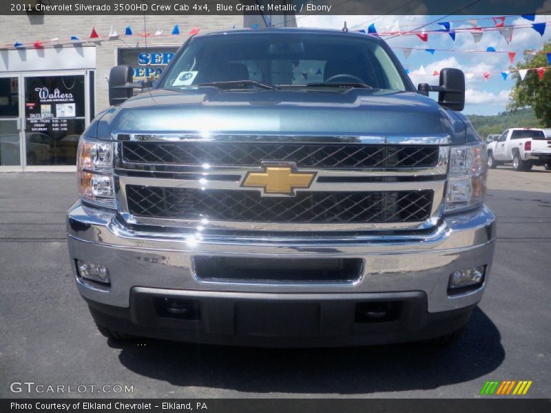Blue Granite Metallic / Ebony 2011 Chevrolet Silverado 3500HD Crew Cab 4x4