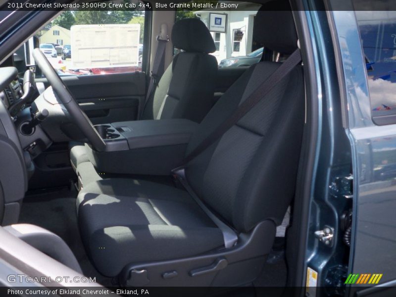 Blue Granite Metallic / Ebony 2011 Chevrolet Silverado 3500HD Crew Cab 4x4