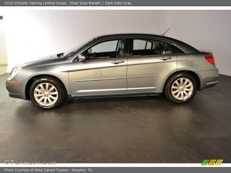 Silver Steel Metallic / Dark Slate Gray 2010 Chrysler Sebring Limited Sedan