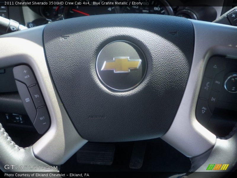 Blue Granite Metallic / Ebony 2011 Chevrolet Silverado 3500HD Crew Cab 4x4