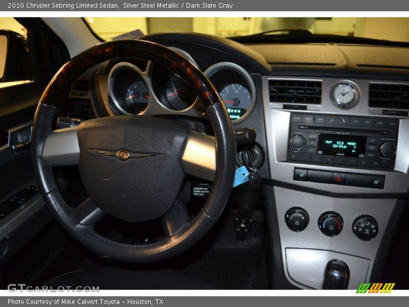 Silver Steel Metallic / Dark Slate Gray 2010 Chrysler Sebring Limited Sedan