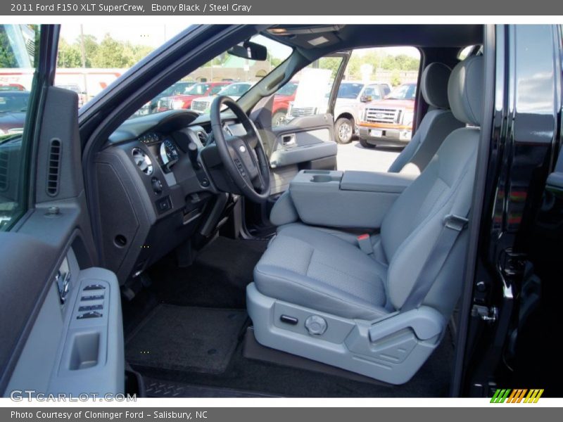 Ebony Black / Steel Gray 2011 Ford F150 XLT SuperCrew