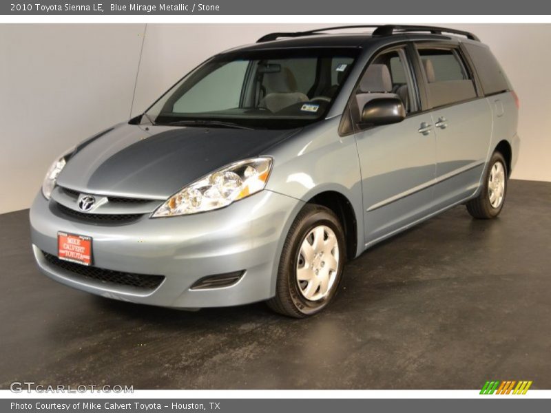 Blue Mirage Metallic / Stone 2010 Toyota Sienna LE