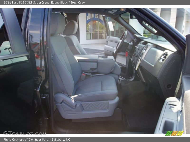 Ebony Black / Steel Gray 2011 Ford F150 XLT SuperCrew
