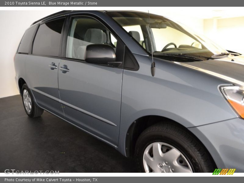 Blue Mirage Metallic / Stone 2010 Toyota Sienna LE