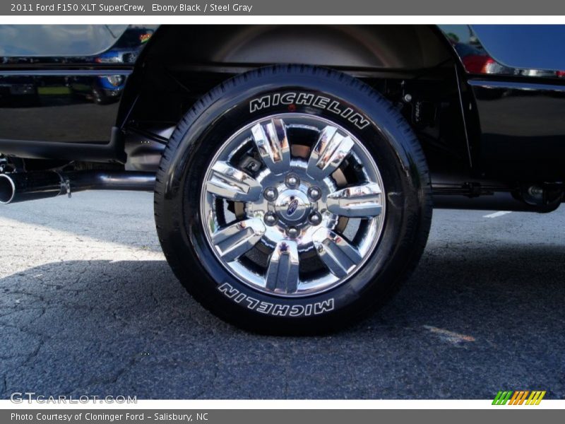 Ebony Black / Steel Gray 2011 Ford F150 XLT SuperCrew