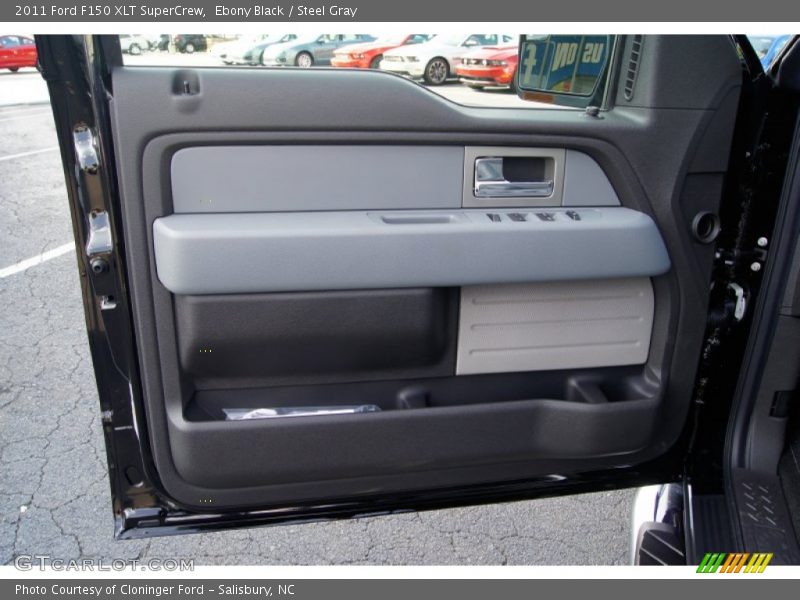 Ebony Black / Steel Gray 2011 Ford F150 XLT SuperCrew